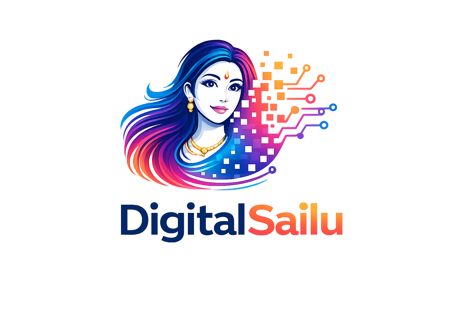 digitalsailu logo with tech elements